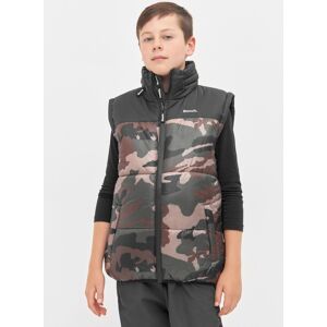 Steppweste BENCH. "CREELER" Gr. 152, grün (camo, black) Jungen Westen