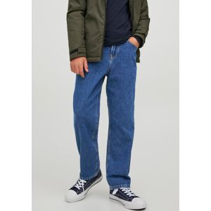 Relax-fit-Jeans JACK & JONES JUNIOR "JJICHRIS JJORIGINAL MF 723 NOOS JNR", Jungen, Gr. 152, N-Gr, blau (blau denim), Denim/Jeans, Obermaterial: 100% Baumwolle, unifarben, modisch, relaxed fit lang, Jeans