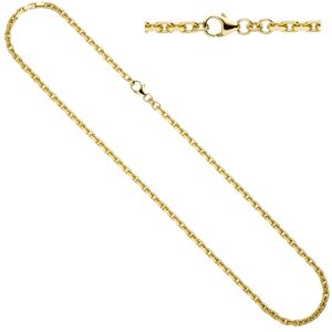 Goldkette JOBO Halsketten Gr. Gelbgold 333, Länge: 50 cm, goldfarben (gelbgold 333) Damen Goldketten Ankerkette 333 Gold diamantiert 50 cm 3 mm