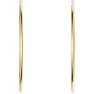 Paar Creolen FIRETTI "Schmuck Geschenk Silber 925 2,0 mm breit" Gr. 40, gold (gelbgoldfarben), Ohrringe, Damen, 40, Silber 925 (Sterlingsilber), Made in Germany