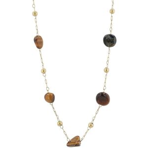 Kette mit Anhänger ADELIA´S, gold, Halsketten, Damen, unbekannt, Edelstahl
