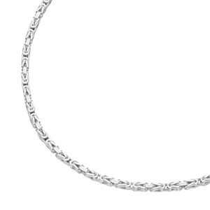 Königskette SMART JEWEL "Königskette massiv, Silber 925" Halsketten Gr. 45 cm, Silber 925 (Sterlingsilber), silberfarben (silber) Damen Königskette Königsketten