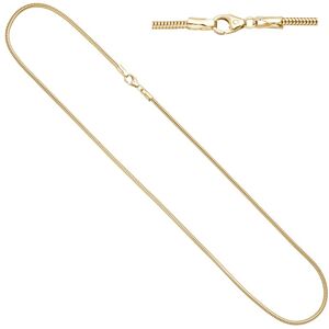 Goldkette JOBO Halsketten Gr. Gelbgold 333, Länge: 50 cm, goldfarben (gelbgold 333) Damen Goldketten Schlangenkette 333 Gold 50 cm 1,9 mm