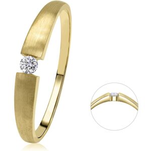 Diamantring ONE ELEMENT "0,07 ct Diamant Brillant Ring aus 585 Gelbgold" Fingerringe Gr. 60, mit Diamant, Gelbgold 585-Diamanten, goldfarben (gold) Damen Diamantringe Gold Schmuck