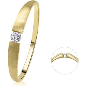 Diamantring ONE ELEMENT "0,03 ct Diamant Brillant Ring aus 585 Gelbgold" Fingerringe Gr. 48, mit Diamant, Gelbgold 585-Diamanten, goldfarben (gold) Damen Diamantringe Gold Schmuck