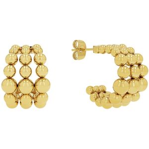 Joop! Paar Creolen JOOP "2039831", gold (gelbgoldfarben), Ohrringe, Damen, Edelstahl