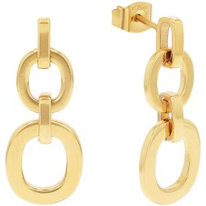 Paar Ohrhänger S.OLIVER "2038855", gold (gelbgoldfarben), Ohrringe, Damen, Edelstahl