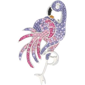 Brosche VIVANCE "Flamingo" Broschen silberfarben (silber 925) Damen Broschen