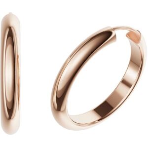 Paar Creolen FIRETTI "Schmuck Geschenk Silber 925 Ohrringe 3,9 mm breit" Gr. 25, rosa (roségoldfarben), Ohrringe, Damen, 25, Silber 925 (Sterlingsilber), Made in Germany