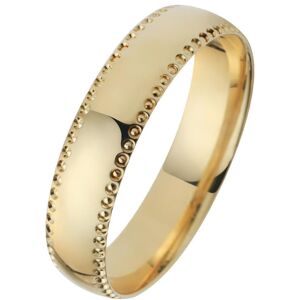 Trauring FIRETTI "Schmuck Geschenk Gold 750 Hochzeit Ehering "LIEBE"" Fingerringe Gr. 66, ohne Brillant, Gelbgold 375, 5 mm, gelb (gelbgoldfarben) Trauringe Made in Germany, wahlweise mit oder ohne Brillant