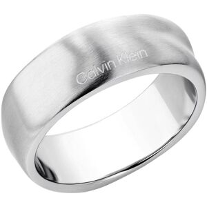 Fingerring CALVIN KLEIN "CK METALLIC WAVES, 35100036G,H, 35100037G,H" Gr. 64, silber (edelstahlfarben), Fingerringe, Herren, 64, Edelstahl, 8mm