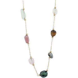 Kette mit Anhänger ADELIA´S, gold, Halsketten, Damen, unbekannt, Edelstahl