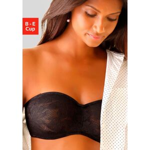 Bügel-BH NUANCE Gr. 90, Cup B, schwarz Damen BHs Bügel-BHs mit abnehmbaren Trägern und Details aus blumiger Spitze