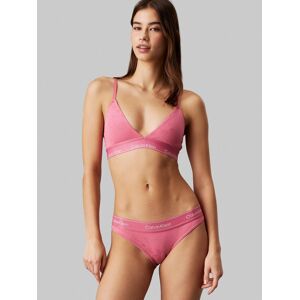 Triangel-BH "LIGHTLY LINED TRIANGLE", Damen, Gr. L (40), N-Gr, rosa (heart monogram berry pink pp logo), Obermaterial: 84% Modal, 16% Elasthan, CALVIN KLEIN UNDERWEAR, unifarben, casual, körpernah, BHs, mit Logo-Unterbrustband