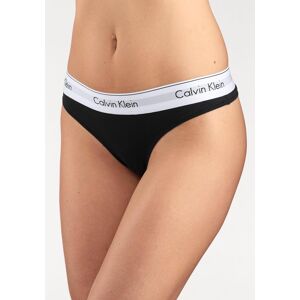 String "MODERN COTTON", Damen, Gr. XL, schwarz, Obermaterial: 53% Baumwolle, 35% Modal, 12% Elasthan, CALVIN KLEIN UNDERWEAR, Unterhosen, mit breitem Bündchen