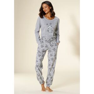 Pyjama VIVANCE DREAMS Gr. 48/50, grau (hellgrau) Damen Homewear-Sets Pyjamas