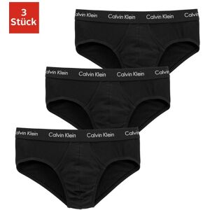 Hipster "Line Extension", Herren, Gr. S, schwarz, Jersey, Obermaterial: 95% Baumwolle, 5% Elasthan, CALVIN KLEIN UNDERWEAR, unifarben, körpernah, Unterhosen, mit Logo-Stretchbund