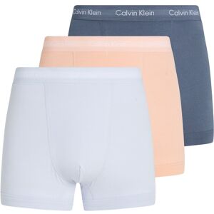 Trunk "TRUNK 3PK", Herren, Gr. S (48), vint indigo, mln frenzy, halogen bl, Jersey, Obermaterial: 95% Baumwolle, 5% Elasthan, CALVIN KLEIN UNDERWEAR, körpernah, Unterhosen, mit Calvin Klein Logo-Elastikbund (3 Stück)