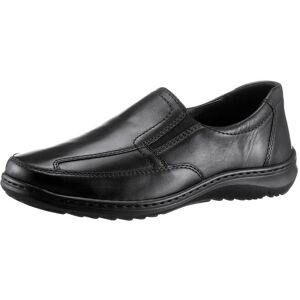 Slipper WALDLÄUFER, Herren, Gr. 10, schwarz, Glattleder, Schuhe