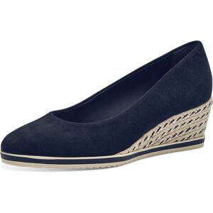 Keilpumps TAMARIS Gr. 40, blau (navy) Damen Schuhe Keilpumps Schlupfschuh, Halbschuh, Jute-Kordel am Keilabsatz, in schmaler Form Bestseller