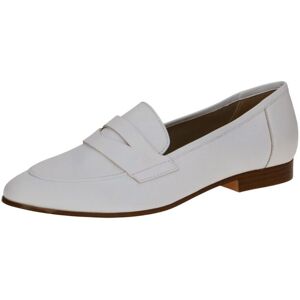 Slipper CAPRICE "Caprice Slipper Leder", Damen, Gr. 38,5, weiß, Leder, Schuhe