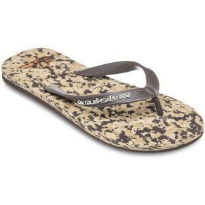 Sandale QUIKSILVER "Molokai Recycled", Gr. 7(40), beige (sand), Obermaterial: Synthetikmaterial / Außensohle: Moosgummi, Schuhe
