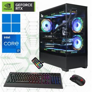 GAMEMAX Gaming-PC "Vista AB 7208" Computer DDR5, PCIe SSD Gen4, Windows 11 Gr. Microsoft Windows 11 Home (64 Bit), 32 GB RAM 2000 GB SSD, schwarz Gaming PCs