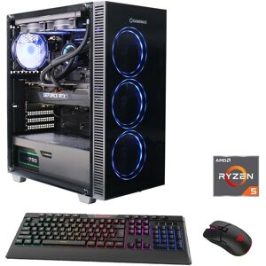 GAMEMAX Gaming-PC "Draco XD 7099" Computer DDR5, PCIe SSD Gen4, Windows 11 Gr. Microsoft Windows 11 Home (64 Bit), 16 GB RAM 1000 GB SSD, schwarz Gaming PCs