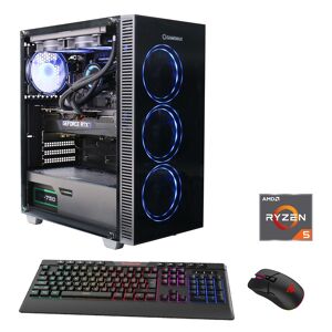 GAMEMAX Gaming-PC Computer Windows 11 Gr. Microsoft Windows 11 Home (64 Bit), 16 GB RAM 1000 GB SSD, schwarz (draco xd) Gaming PCs