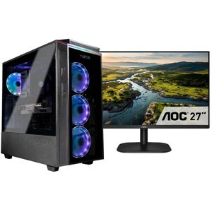 E (A bis G) CAPTIVA Gaming-PC-Komplettsystem "Highend Gaming R75-518 TFT Bundle" Computer-Komplettsysteme Gr. Microsoft Windows 11 Home (64 Bit), 32 GB RAM 1000 GB SSD, schwarz PC Sets