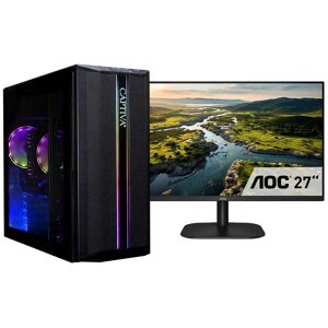 E (A bis G) CAPTIVA Gaming-PC-Komplettsystem "Advanced Gaming R75-550 TFT Bundle" Computer-Komplettsysteme Gr. Microsoft Windows 11 Home (64 Bit), 32 GB RAM 1000 GB SSD, schwarz PC Sets