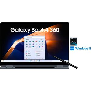 SAMSUNG Convertible Notebook "NP750Q Galaxy Book4 360 15''" Notebooks Intel Core 7 150U Prozessor, 16 GB + 512 GB Gr. 16 GB RAM 512 GB SSD, grau 15" Notebook