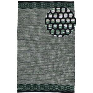 Teppich CARPETFINE "Kelim Mia" Teppiche Gr. B/L: 200 cm x 250 cm, 6 mm, 1 St., grün Baumwollteppiche Baumwolle Wendeteppich, Wohnzimmer