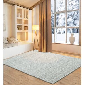 Wollteppich HOME AFFAIRE "Pirker" Teppiche Gr. B/L: 120 cm x 180 cm, 12 mm, 1 St., beige (naturgrau) Schurwollteppiche Wendeteppich, meliert, reine Wolle, handgewebt, Scandi, Wohnzimmer