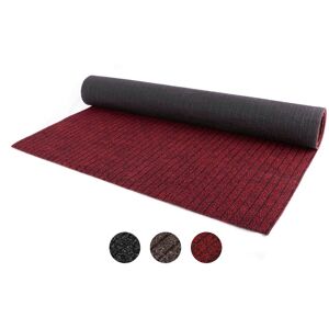 Läufer "Schmutzfangläufer VALENCIA, Made in Belgium", rot, B:100cm H:5,2mm L:550cm, Polypropylen (PP), PRIMAFLOR-IDEEN IN TEXTIL, Teppiche, Schmutzfangläufer, Schmutzfangmatte, gesteift, strapazierfähig, rutschhemmend, waschbar