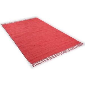 Teppich HEINE HOME Gr. 1, rot, B:40cm H:5mm L:60cm, Baumwolle, Teppiche