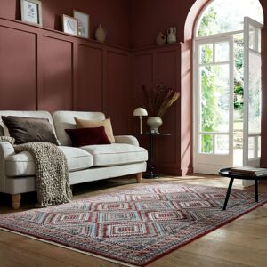 Teppich FLAIR RUGS "Babylon Vintage" Teppiche Gr. B/L: 120 cm x 169 cm, 8 mm, 1 St., rot Orientalische Muster Traditional Teppich