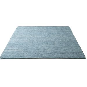 Wollteppich SANSIBAR "Hörnum" Teppiche Gr. B/L: 170 cm x 240 cm, 12 mm, 1 St., blau Schurwollteppiche Handweb Teppich, meliert, reine gewalkte Wolle, handgewebt