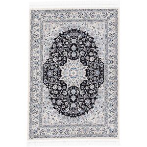 Teppich CARPETFINE "Nain Diane" Teppiche Gr. B/L: 120 cm x 170 cm, 8 mm, 1 St., blau Nain-Teppiche Kurzflorteppich, Orient Look