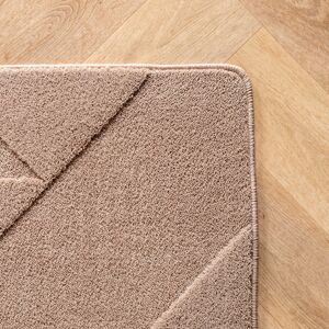 Teppich AYYILDIZ TEPPICHE "POMPEI 1613", beige, B:80cm H:12mm L:150cm, Microfaser, Teppiche, Läufer, pflegeleichte Oberfläche, leicht zu reinigen, Kurzflor