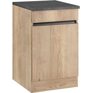 Spülenschrank OPTIFIT "Roth" Schränke Gr. B/H/T: 50 cm x 88 cm x 60 cm, 1 St., Komplettausführung, braun (wildeichefarben, wildeichefarben) Spülenschränke Breite 50 cm