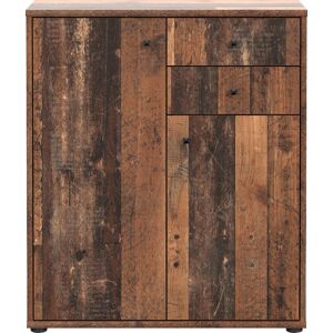 Kommode FORTE "Tempra" Sideboards Gr. B/H/T: 73,7 cm x 85,5 cm x 34,8 cm, 2, braun (old wood vintage) Kommode Breite 73,7 cm