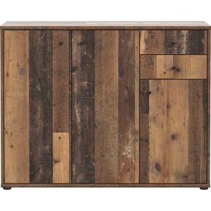 Kommode FORTE "Tempra" Sideboards Gr. B/H/T: 108,8 cm x 85,5 cm x 34,8 cm, 2, braun (old wood vintage) Kommode Breite 108,8 cm