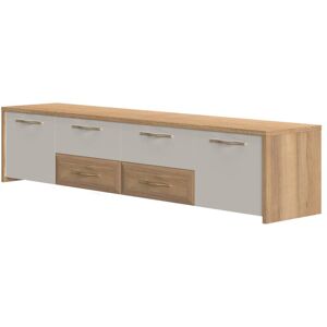 TV-Board HOME AFFAIRE "Gala" Sideboards Gr. B/H/T: 219 cm x 48 cm x 46 cm, Breite 219, 4, beige (beige, pacific walnuss decor) TV-Lowboards