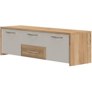 TV-Board HOME AFFAIRE "Gala" Sideboards Gr. B/H/T: 161 cm x 48 cm x 46 cm, Breite 161, 2, beige (beige, pacific walnuss decor) TV-Lowboards