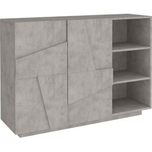 Kommode INOSIGN "Ping" Sideboards Gr. B/H/T: 121 cm x 86 cm x 38 cm, grau (beton) Kommode