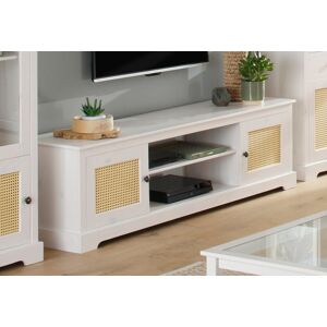 Lowboard HOME AFFAIRE "Linda" Sideboards Gr. B/H/T: 175 cm x 50 cm x 40 cm, weiß (weiß, natur) Lowboards