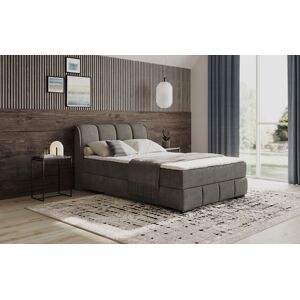 Boxbett MR. COUCH "Bethany mit Bettkasten, inkl. Matratze", blau (aqua clean pascha 213 stone), B:156cm L:223cm, Polyester, Baumwolle, Komplettbetten, Topper und Zierkissen, in verschiedenen Härtegraden verfügbar