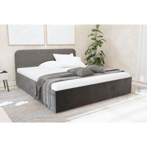 Polsterbett "Shawn", grau (silbergrau), L:210cm, Bezug Kopfteil: Teddy-Stoff: 100% Polyester, Bezug Bettgestell: Microvelours 100% Polyester, Polsterung: Polsterwatte, Material Gestell: gepolsterter Holzwerkstoff, WESTFALIA SCHLAFKOMFORT, Betten, zwei ver