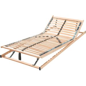 Lattenrost F.A.N. SCHLAFKOMFORT "Comfort Premium KF" Lattenroste Manuell Gr. B/L: 140 cm x 200 cm, 120 kg, beige (naturfarbig, foliert) Lattenroste 140x200 cm